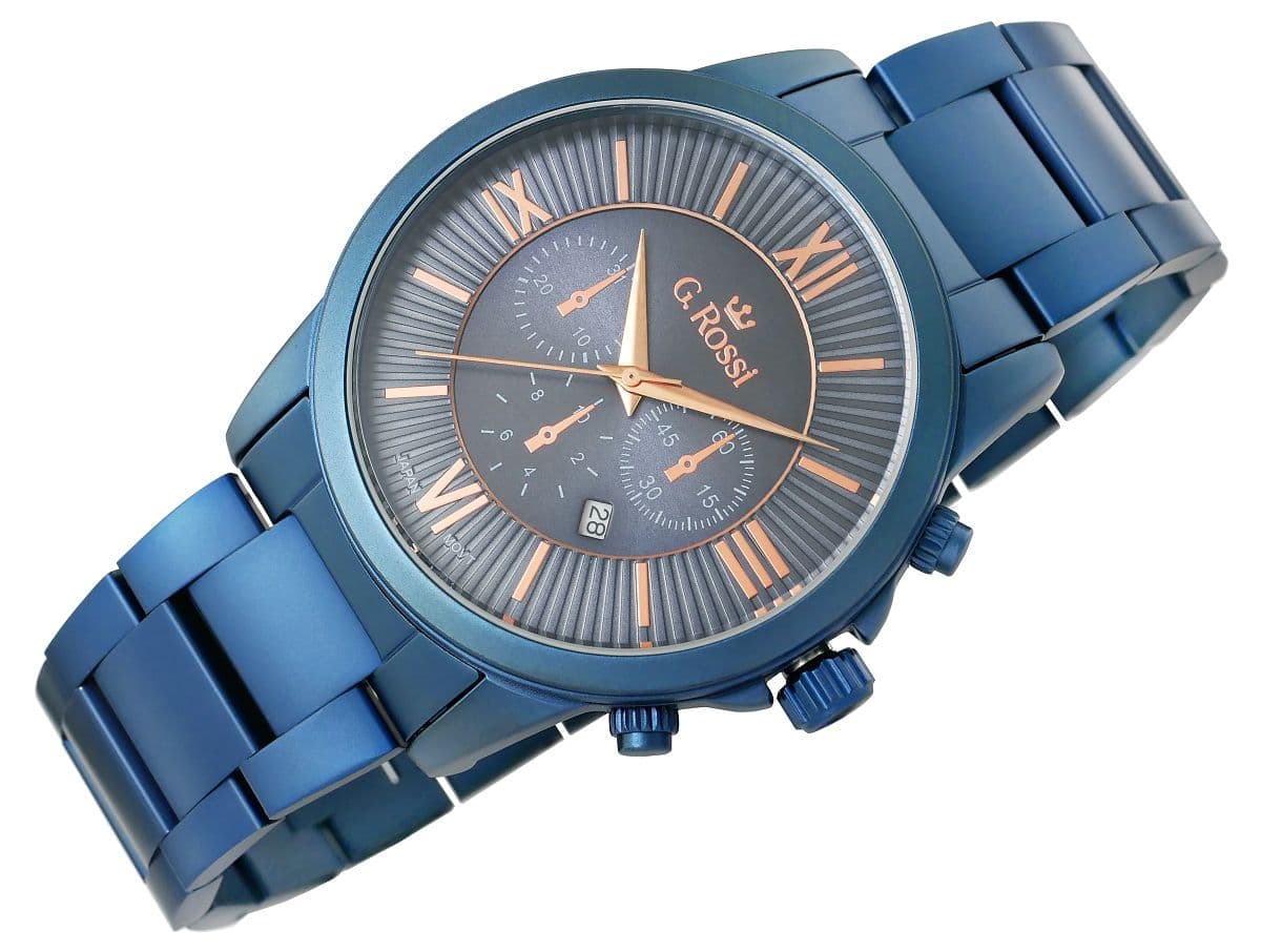 G.Rossi 6846B-6F3 Luksusowy Zegarek Męski z BOX-em ⌚