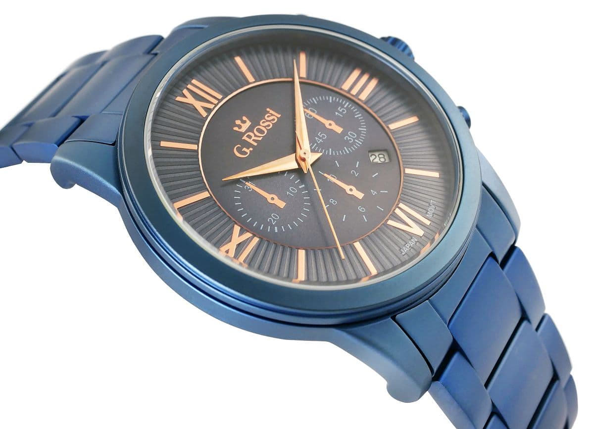G.Rossi 6846B-6F3 Luksusowy Zegarek Męski z BOX-em ⌚
