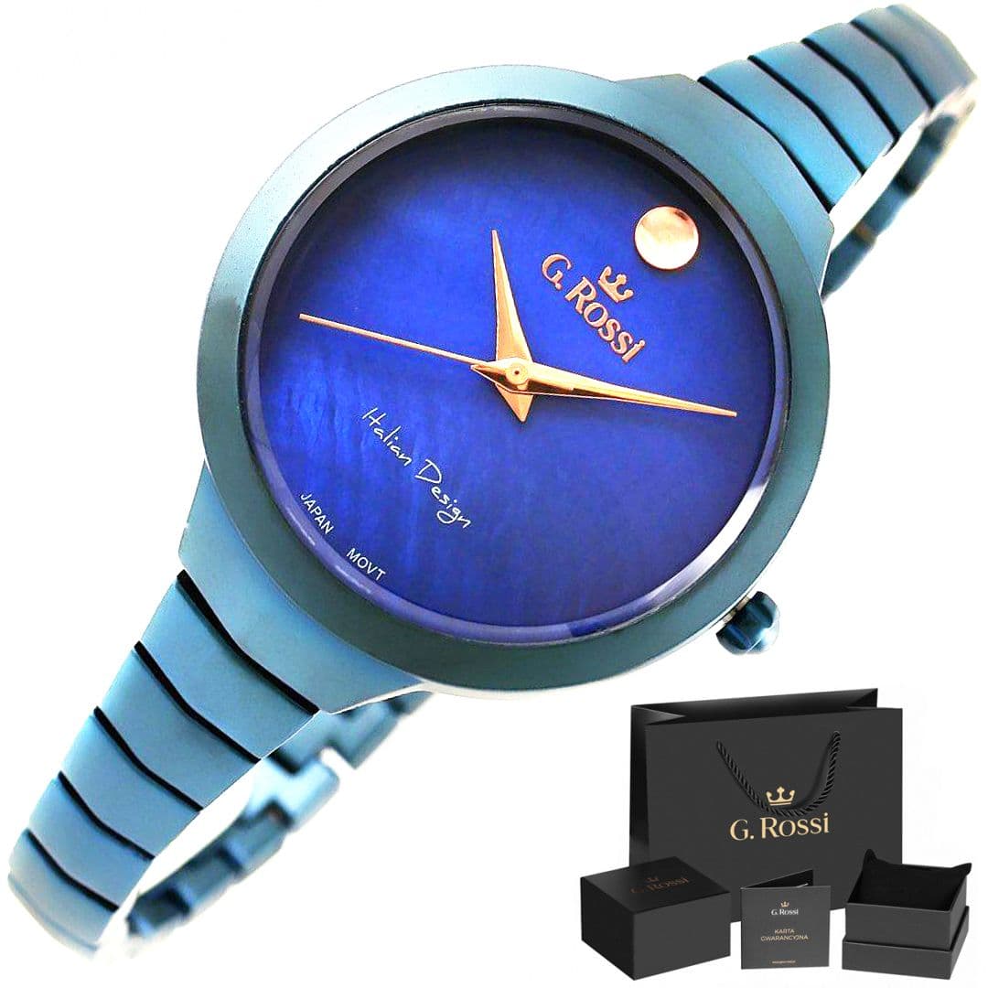 Elegancki Zegarek Damski G.Rossi z Diamentami 11624B2-6F3 💎