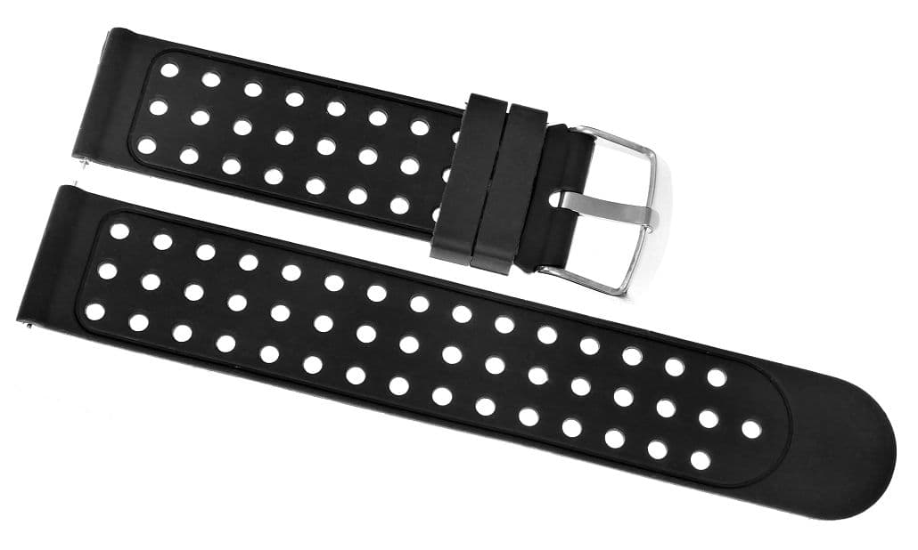 Elegancki biały silikonowy pasek U12-20-2 ⌚