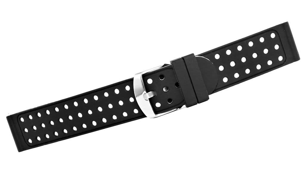 Elegancki biały silikonowy pasek U12-20-2 ⌚