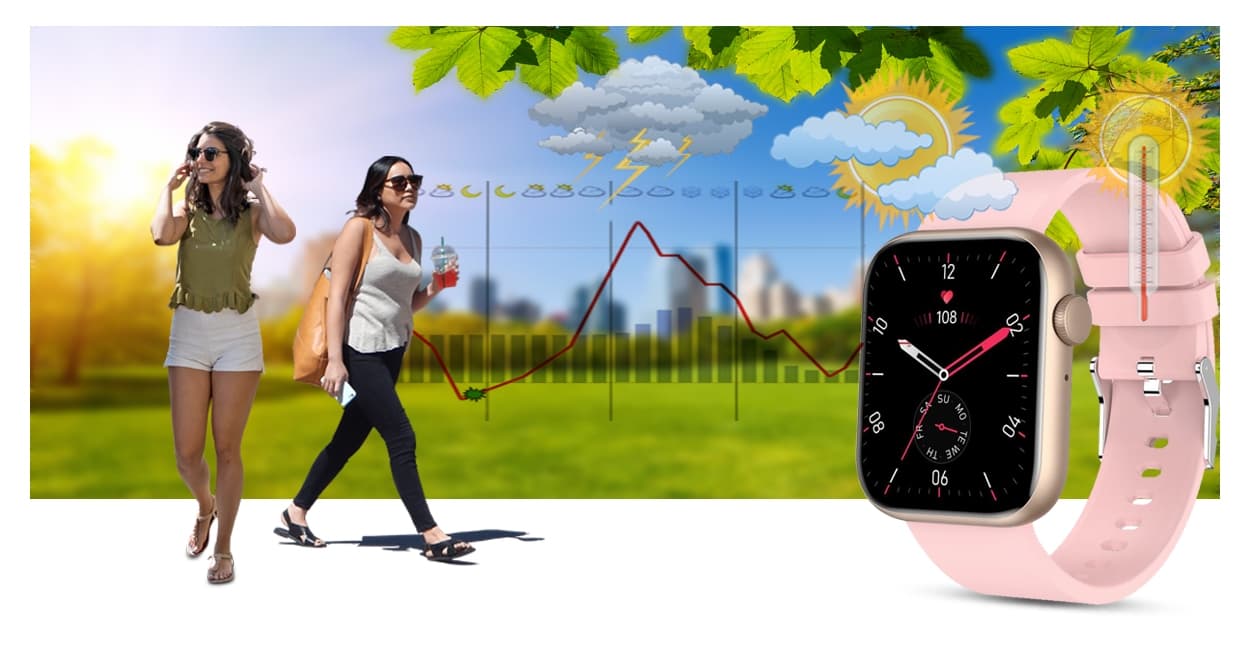 Elegancki damski smartwatch Gravity GT3-1 z fitnessem 🏃‍♀️