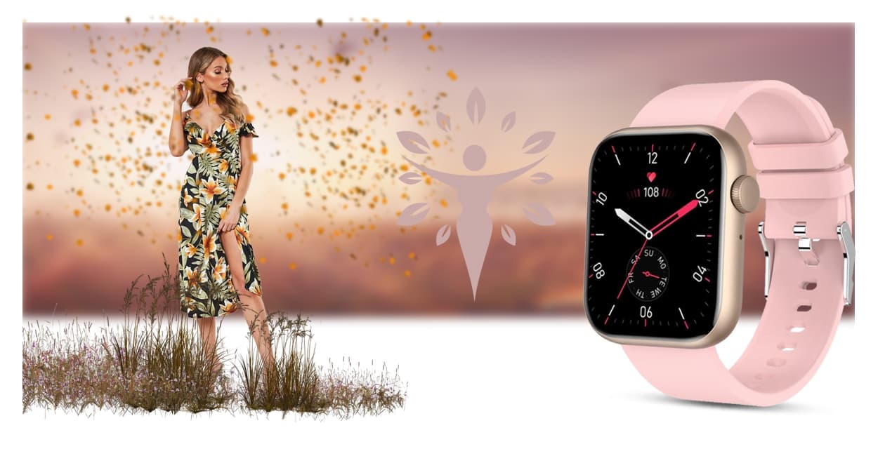 Elegancki damski smartwatch Gravity GT3-1 z fitnessem 🏃‍♀️