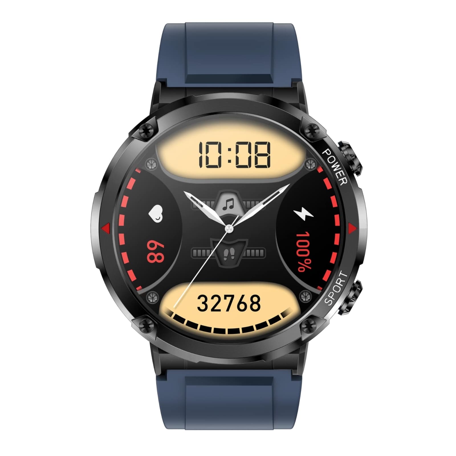 Elegancki Smartwatch Gravity GT21-5 Granatowy Pasek Silikonowy 🕰️