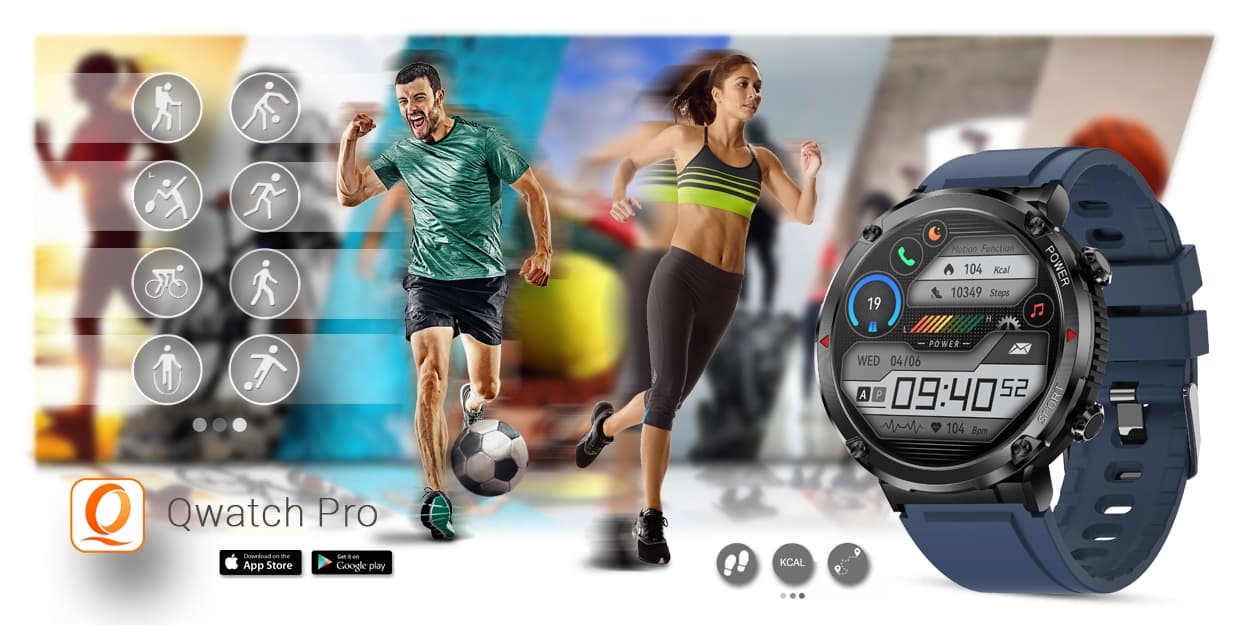 Elegancki Smartwatch Gravity GT21-5 Granatowy Pasek Silikonowy 🕰️