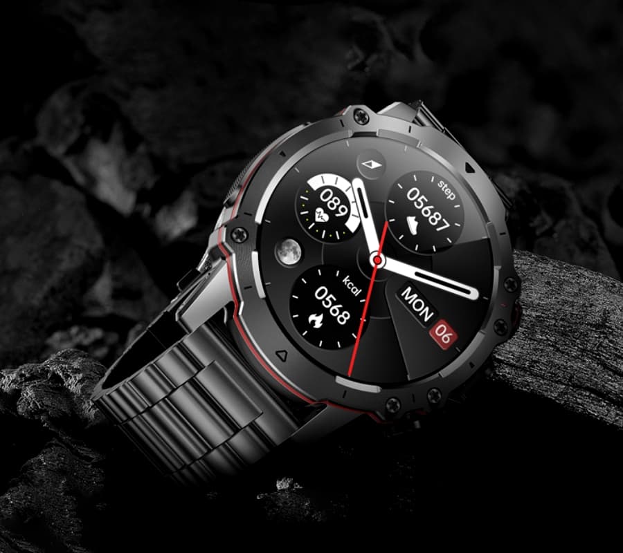 Smartwatch męski Rubicon RNCF18-1 z dodatkowym paskiem ⌚
