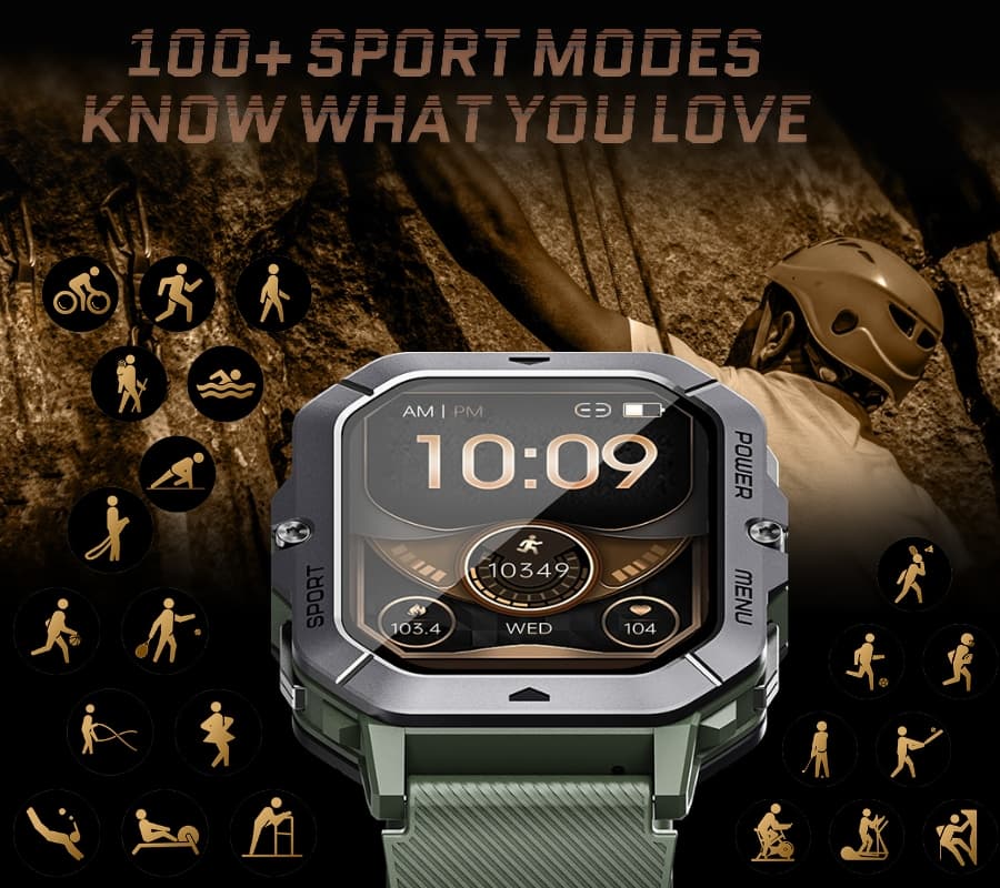 Męski Smartwatch Rubicon RNCF23-1 Black, Elegancki ⌚