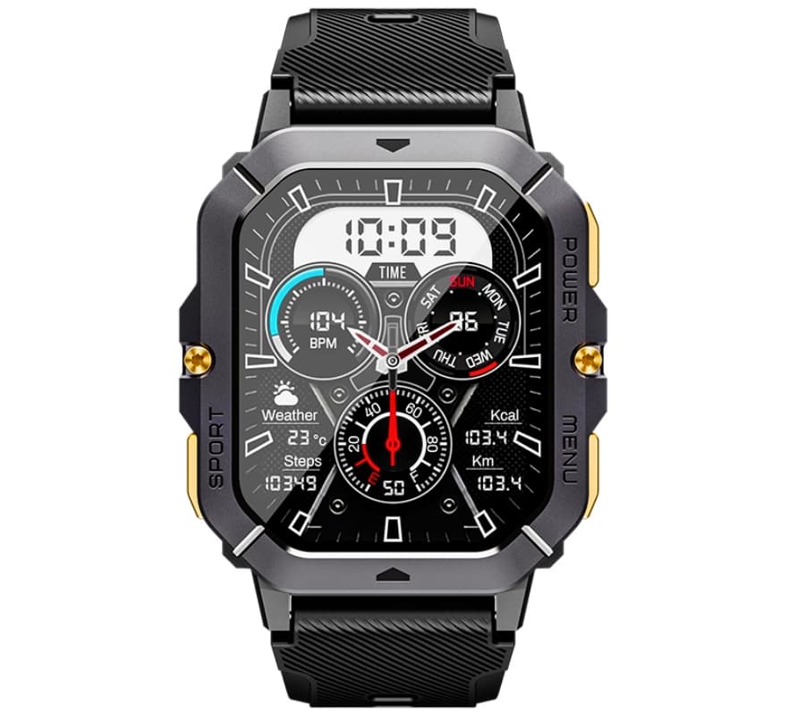 Męski Smartwatch Rubicon RNCF23-1 Black, Elegancki ⌚