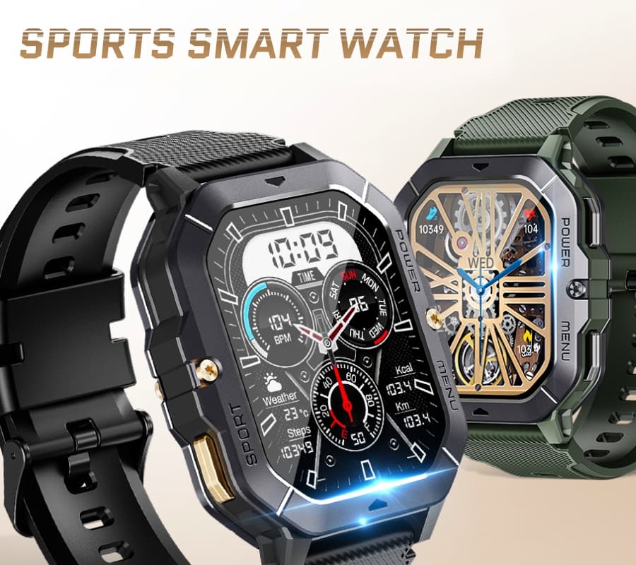 Męski Smartwatch Rubicon RNCF23-1 Black, Elegancki ⌚