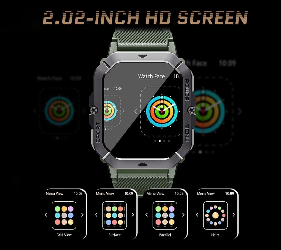 Męski Smartwatch Rubicon RNCF23-1 Black, Elegancki ⌚