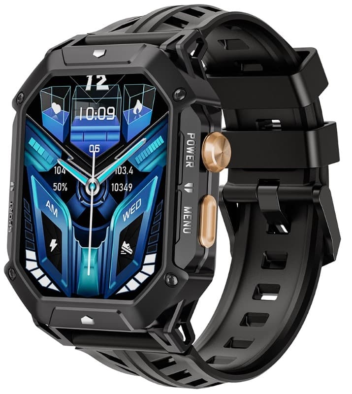 Elegancki smartwatch męski Rubicon RNCF24-1 Black ⌚