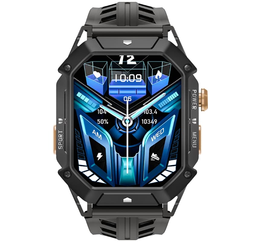 Elegancki smartwatch męski Rubicon RNCF24-1 Black ⌚