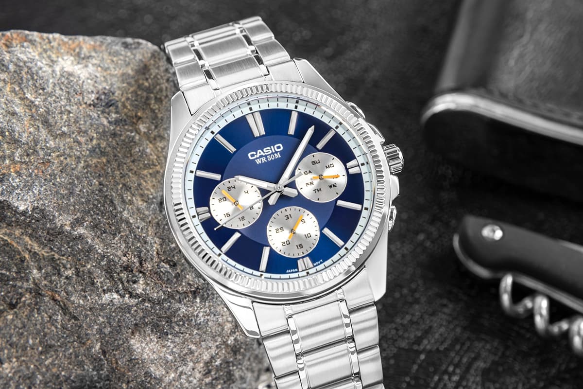 CASIO Elegancki Zegarek Męski MTP-1375D-2A1VDF z Boxem 🎁