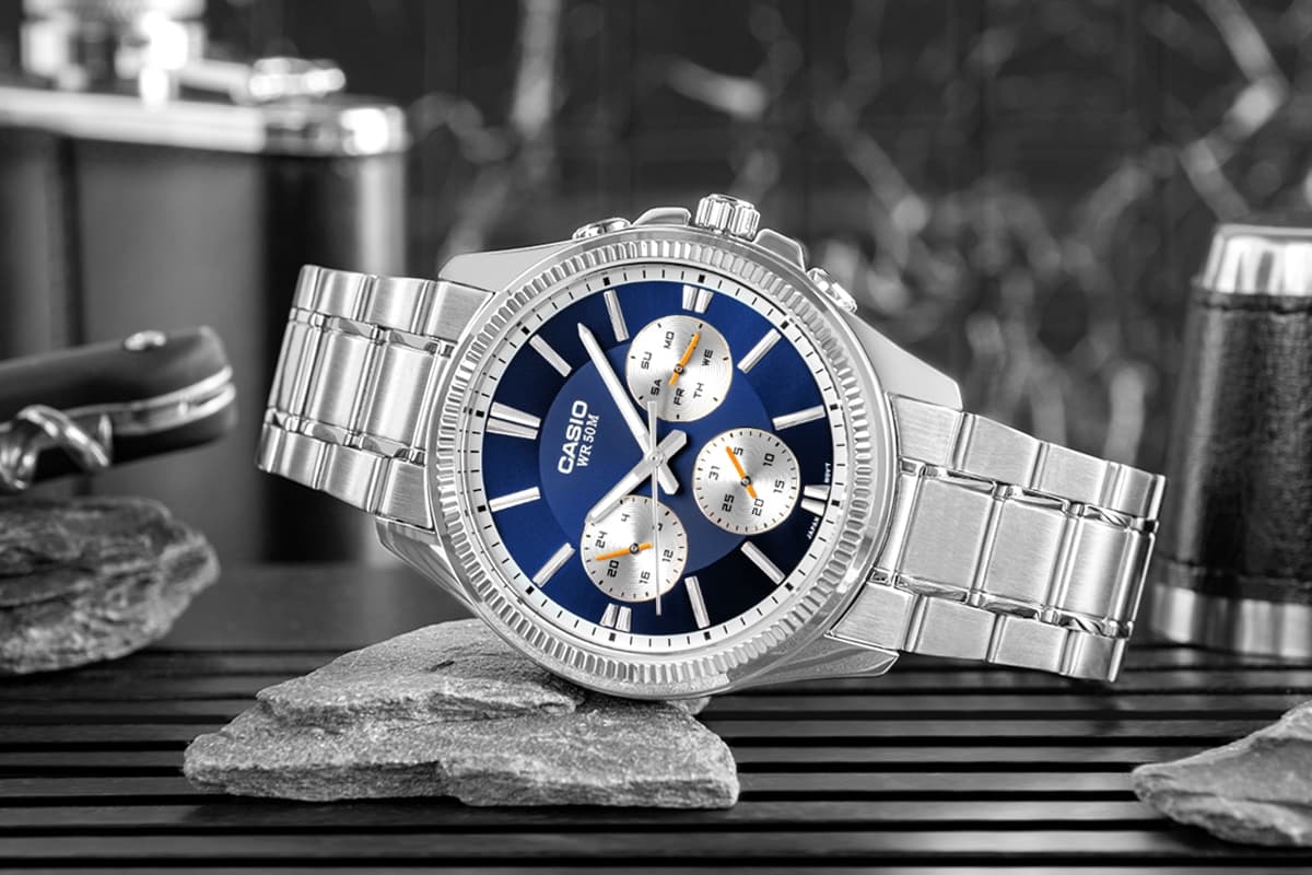 CASIO Elegancki Zegarek Męski MTP-1375D-2A1VDF z Boxem 🎁