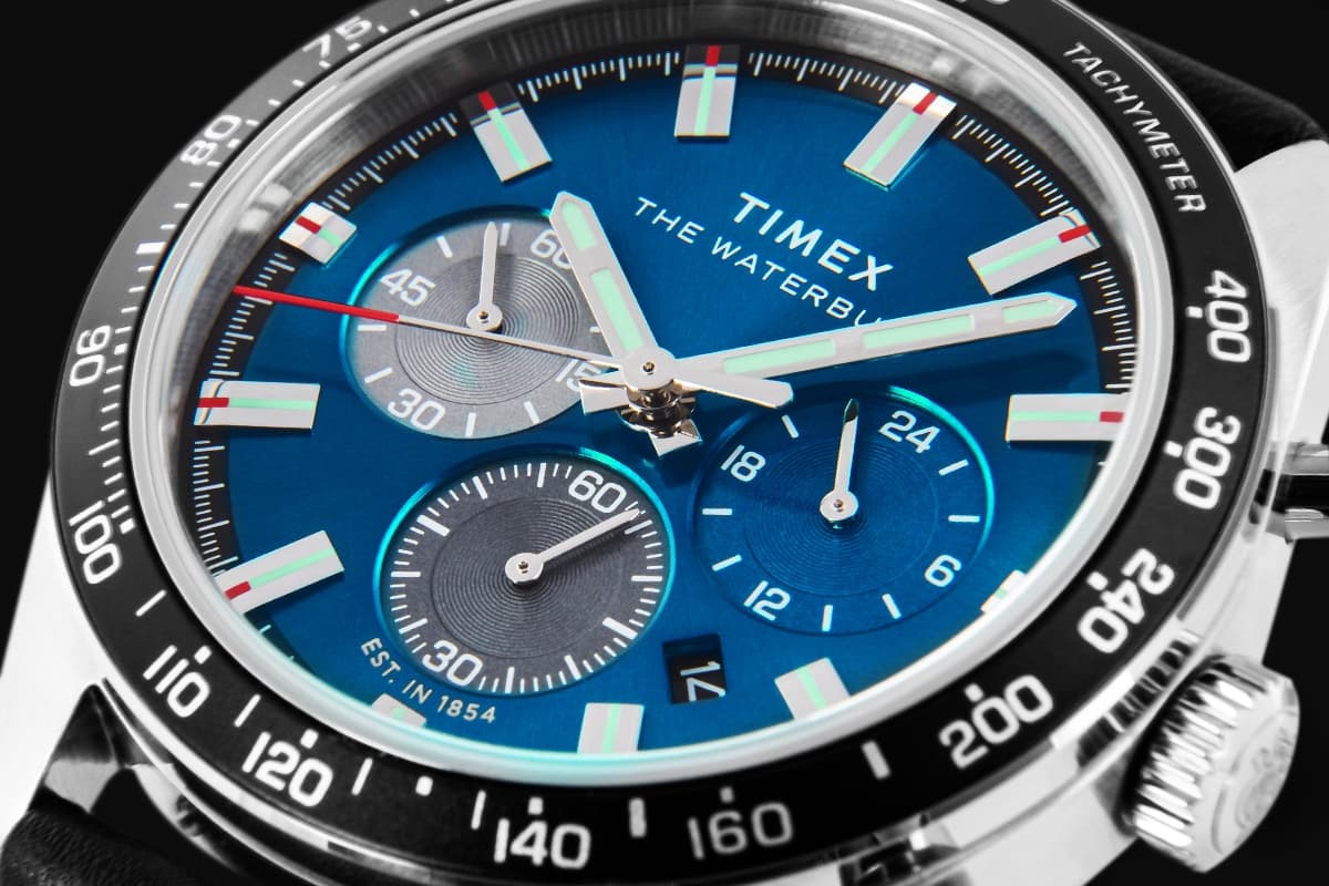 Elegancki TIMEX Waterbury męski chronograf w boxie 🎁