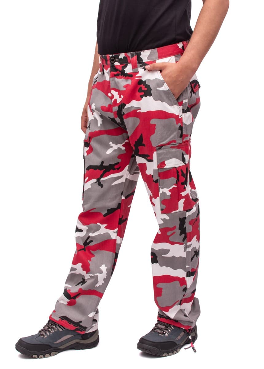 Bojówki Moro Męskie - Spodnie Robocze z 6 Kieszeniami, Rozmiar 38 👷