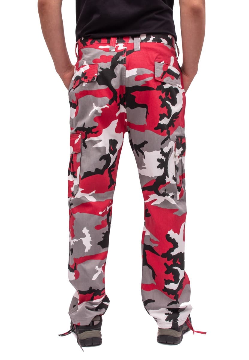 Bojówki Moro Męskie - Spodnie Robocze z 6 Kieszeniami, Rozmiar 38 👷