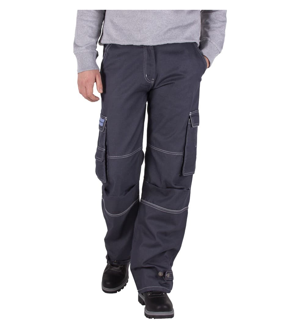 Męskie Jeansowe Bojówki FIRI - Wygodne Spodnie Robocze 46 🛠️