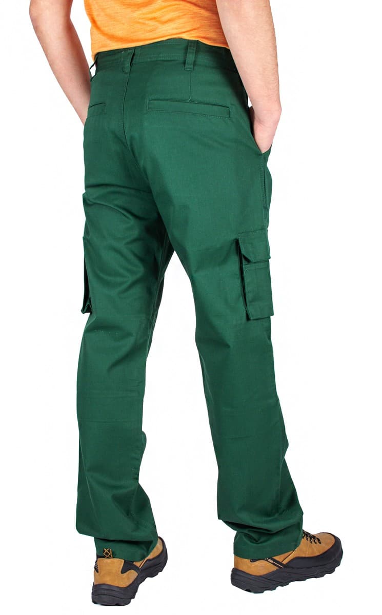 FIRI W40-L34: Męskie Spodnie Robocze Zielone z Potrójnymi Szwami 🛠️