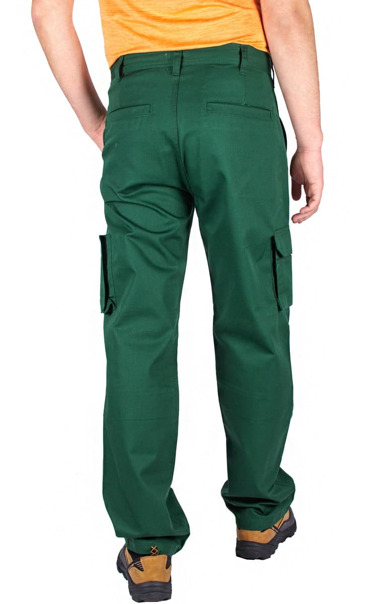 FIRI W40-L34: Męskie Spodnie Robocze Zielone z Potrójnymi Szwami 🛠️