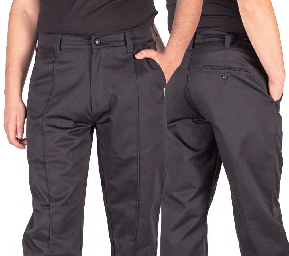 Męskie Spodnie Taktyczne W40-L30, Czarne, Styl Policyjny 🚔