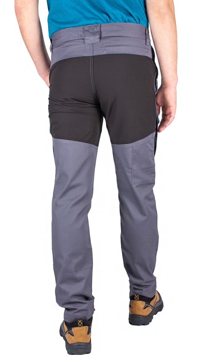 Elastyczne Spodnie Robocze Slim Męskie, Wygodne do Pasa, Szary XL 🛠️