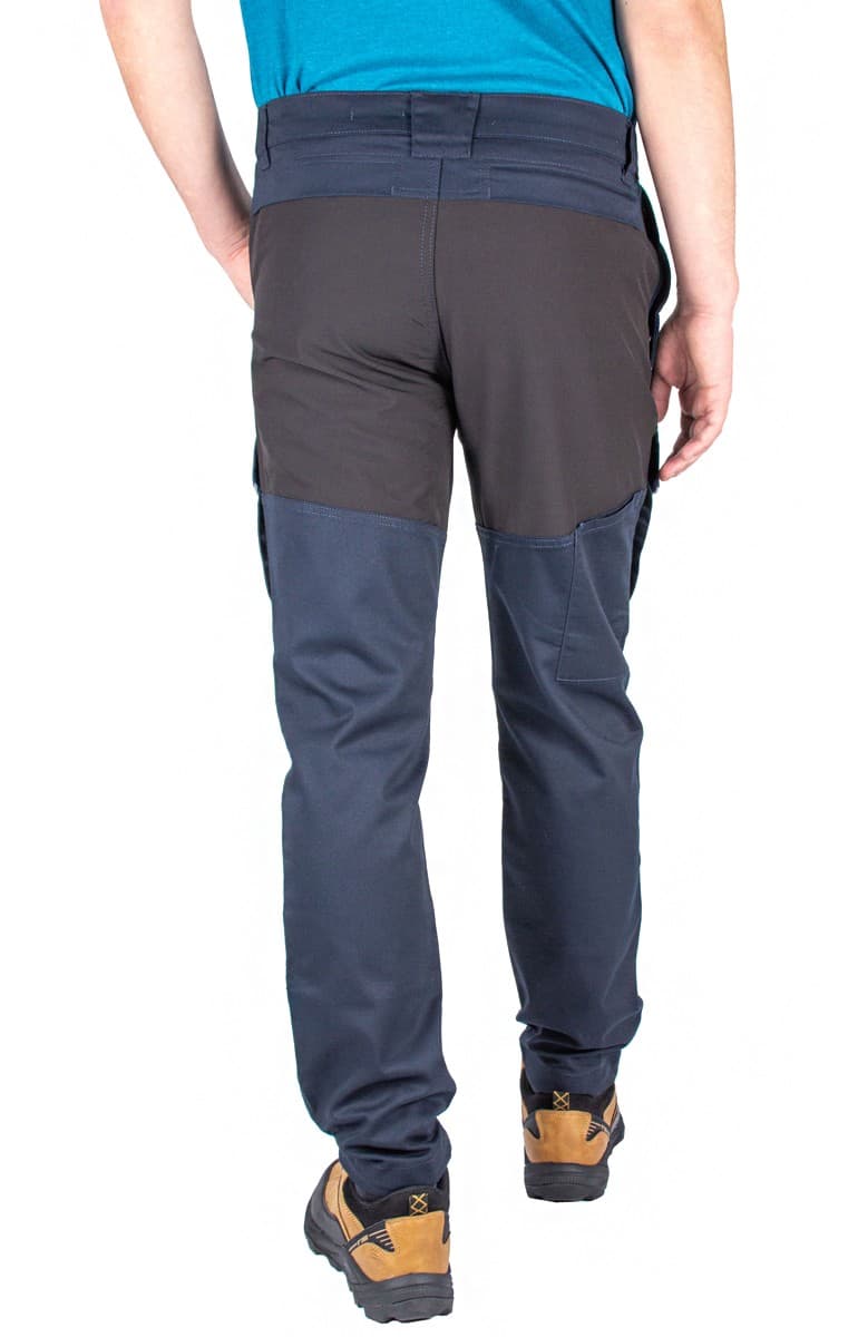 Elastyczne Spodnie Robocze Slim Męskie Granat L - Komfort Pracy 🛠️