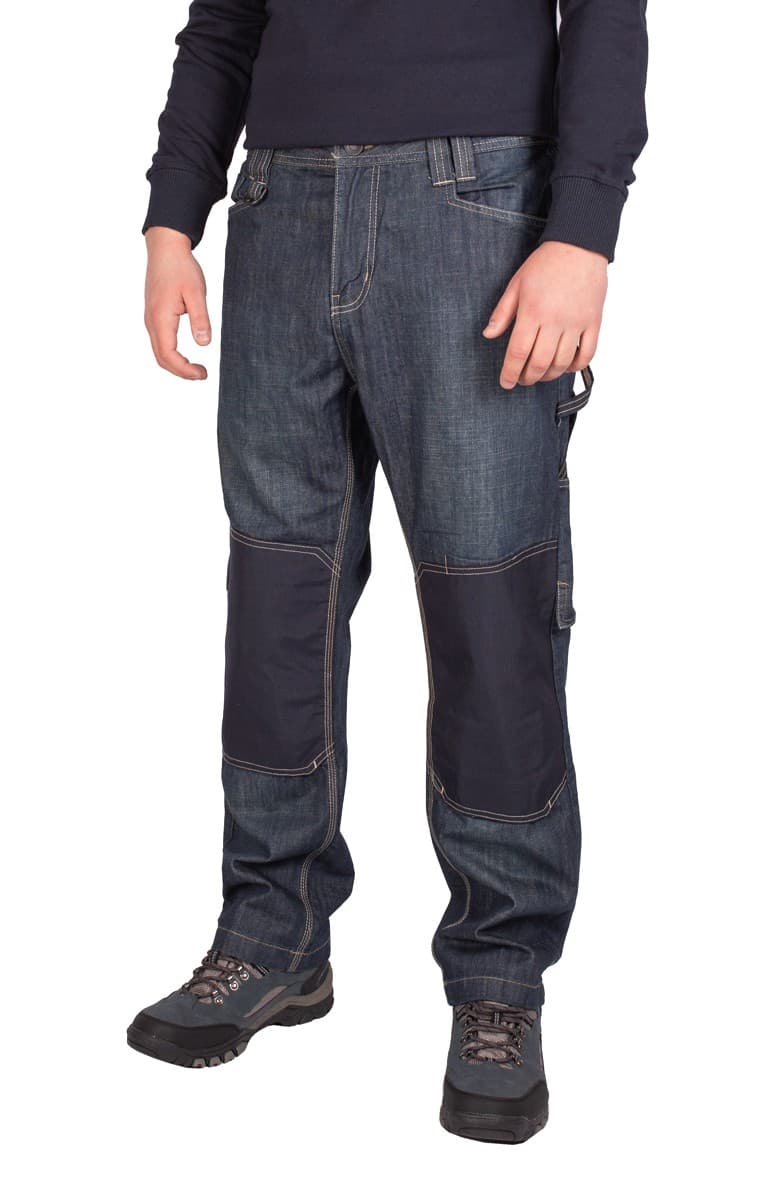 Męskie Jeansy Robocze FIRI, Wzmocnione, 100% Bawełna, W36-L34 💪