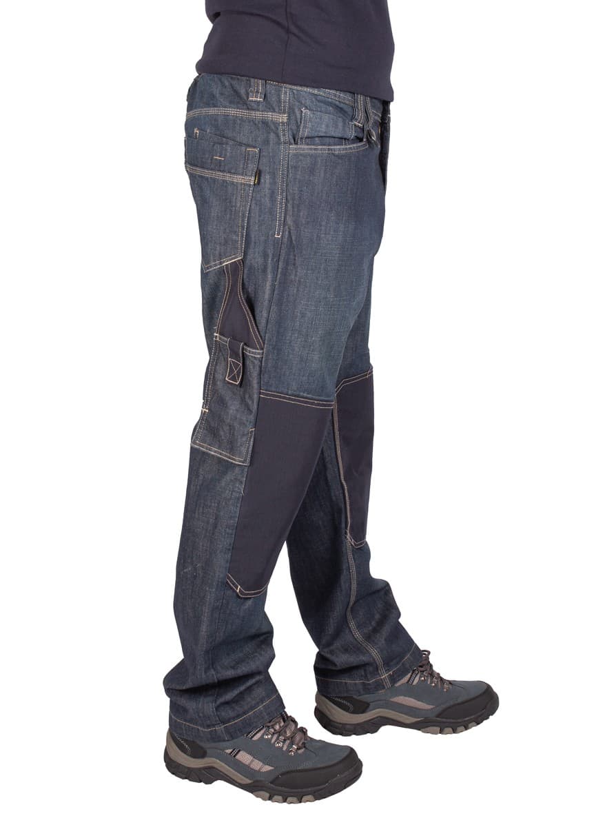 Męskie Jeansy Robocze FIRI, Wzmocnione, 100% Bawełna, W36-L34 💪