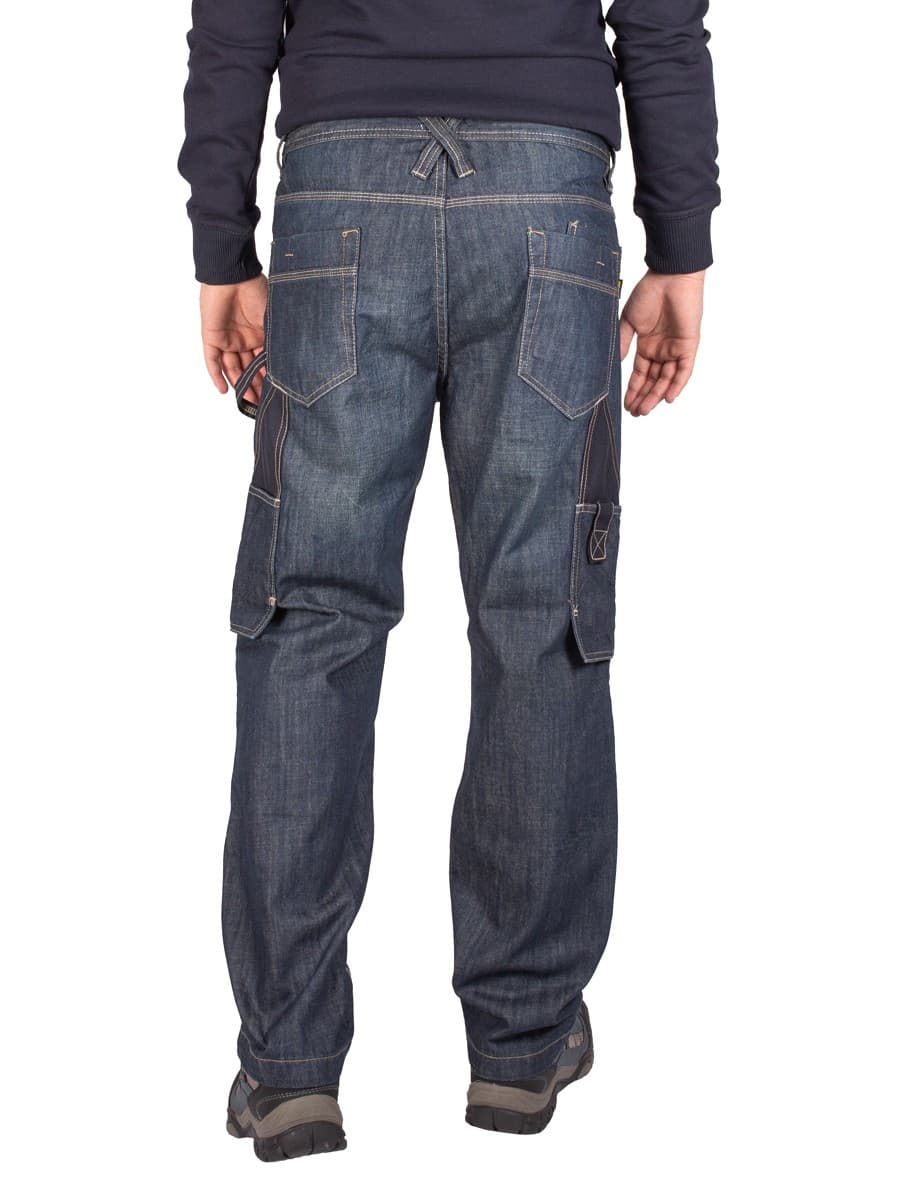 Męskie Jeansy Robocze FIRI, Wzmocnione, 100% Bawełna, W36-L34 💪